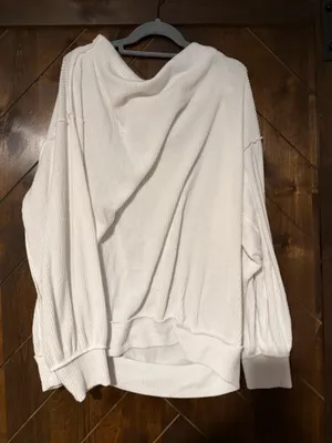We the Free White Long Sleeve Blouse thumbnail 1