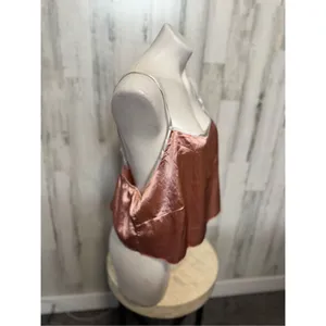 Silk pink tank top Pink Size L thumbnail 2