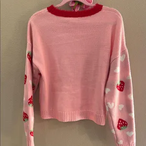Pink Strawberry Shortcake Sweater Size M thumbnail 5