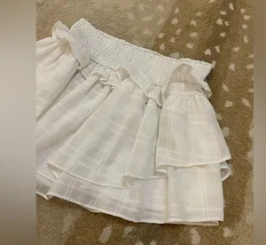 Do + Be white ruffle skirt women’s size large thumbnail 3
