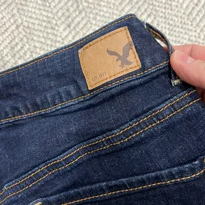American Eagle Outfitters Women's Dark Blue Denim Shorts thumbnail 8