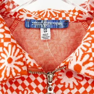 NEW Urban Outfitters Arlo Zip A-Line Mini Dress Women's Size XS Orange Y2K‎ thumbnail 6