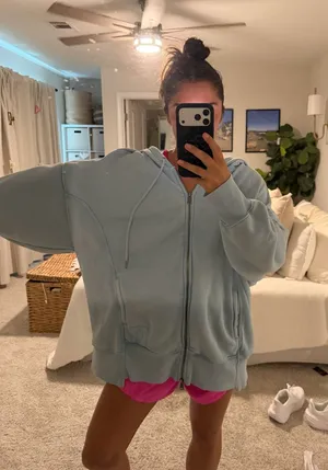 Free people movement double zip hoodie thumbnail 1