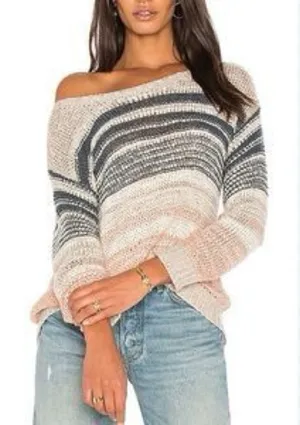 NWOT Cupcakes & Cashmere Striped Sweater large thumbnail 1