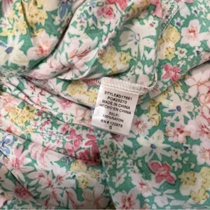Entro boutique Neighborhood Garden Midi Dress floral small pink green thumbnail 6