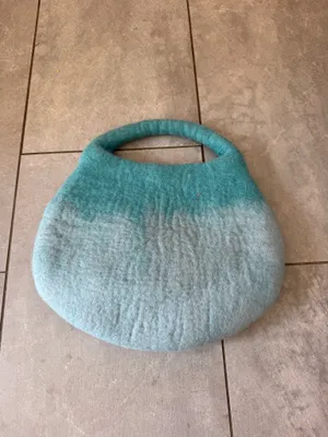 Chinese bag hand made Blue thumbnail 2