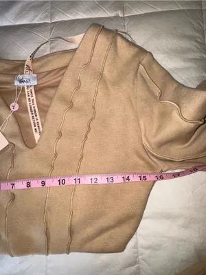 Oh Polly Beige Cropped Sweatshirt & Drawstring Joggers Set thumbnail 10