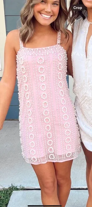 Revolve Mini Dress In Bubble Pink thumbnail 3