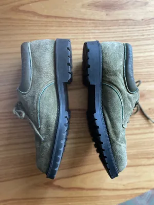 Green Suede Vintage Style Oxfords Size 8.5 thumbnail 5