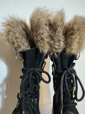 Sorel Joan of Arctic Black Waterproof Boots Size 8.5 thumbnail 3
