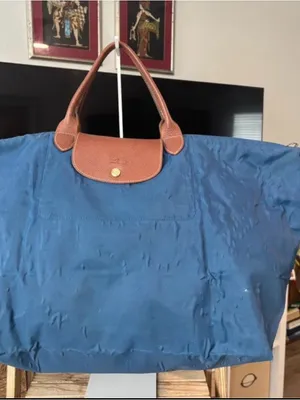 Longchamp Le Pliage Large Blue Travel bag thumbnail 4