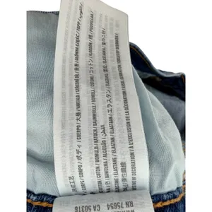 Abercrombie‎ & Fitch 90s Straight Ultra High Rise Distressed Blue Jeans 32 14R thumbnail 6