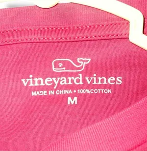 Vineyard Vines | Long-Sleeved Coral Lacrosse Tee | Medium thumbnail 2