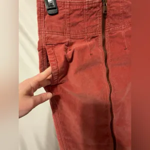 Free People I Want It All Cord Midi Skirt Poppy size 26 thumbnail 7