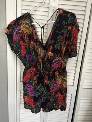 Band of Gypsies Romper Floral thumbnail 1