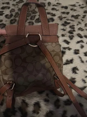 Coach Brown Signature Canvas and Leather Mini Backpack thumbnail 2