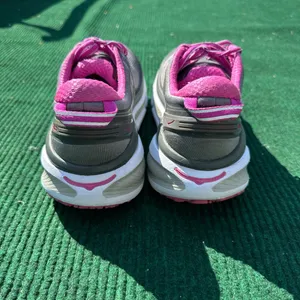 Hoka Women's Gray and Pink Sneakers thumbnail 5