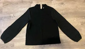 Madewell Long Sleeve Black Shirt Women’s M NC638 NWT thumbnail 1
