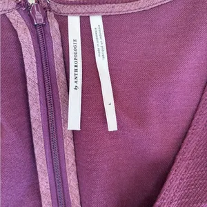 Anthropologie Sutton‎ Ponte Deep Purple Jumpsuit size large thumbnail 6