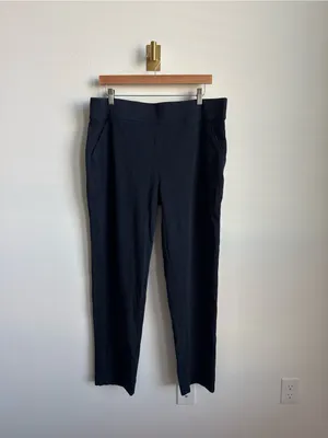 Duluth Trading Co NoGA Naturale Cotton Slim Leg Pants Navy Blue XL thumbnail 6