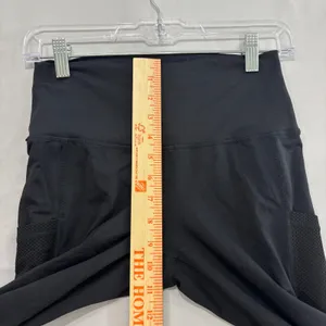 Aerie Chill Play Move High Waisted Mesh Pocket Leggings Black Womens Medium thumbnail 4