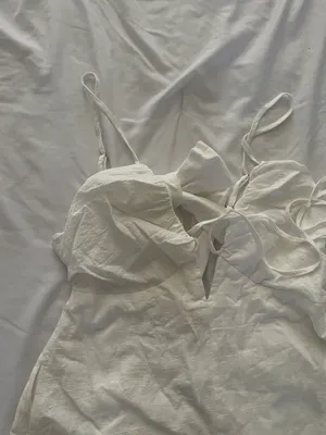 Lulus Soaking Up the Summertime White Tie-Back Skort Romper thumbnail 5