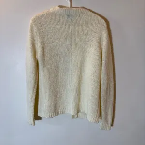 Tilbury Vintage Cream‎ Knit Cardigan Sweater Size Medium thumbnail 6