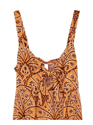Knox Rose boho western Wide Strap Sleeveless A-Line Dress S thumbnail 3