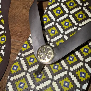 Tory Burch Platform Patterned Flip Flops thumbnail 2