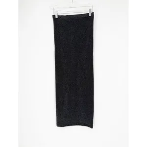 Fabletics Yitty Convertible Sculpting Luxe Glitter Shapewear‎ Midi Dress M Black Silver thumbnail 3