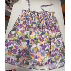 And The Why Floral Smocked Back Mini Dress Romper Skort Purple Orange 1XL NWT thumbnail 6