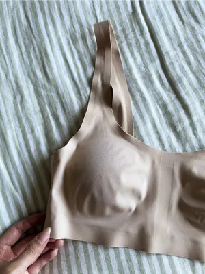 Lively The Sleek Scoop Bralette Size Small Toasted Almond Removable Padding Cups thumbnail 6
