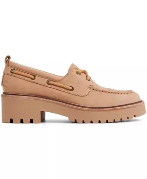 Sperry AO 2-Eye Lug Boat Shoes Tan Bronzer Women’s Size 9.5 Platform Leather thumbnail 2