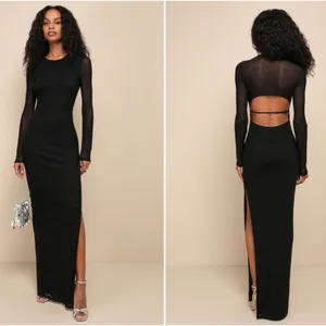 LULU's Prom Wedding Special Event Modern Chic Sexy Mermaid Maxi Dress thumbnail 2