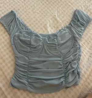 Blue corset top Size M thumbnail 1