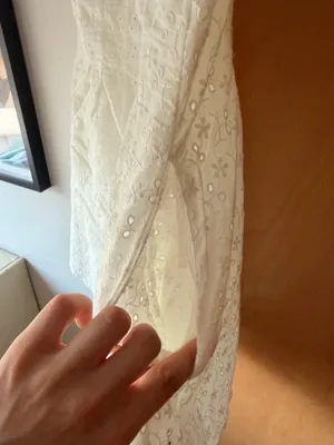 Olivaceous Mini Dress Eyelet White pockets thumbnail 5