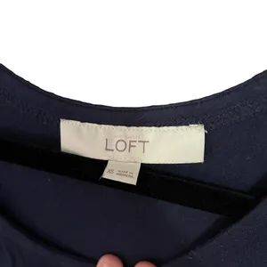 LOFT Women's Navy Textured Sleeveless Maxi Dress XS thumbnail 3