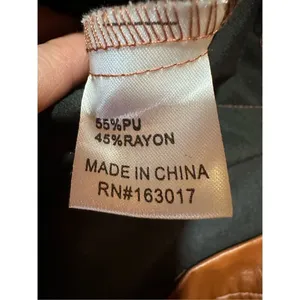 Princess Polly cognac brown wide leg faux leather‎ high rise pants sz 10 thumbnail 6