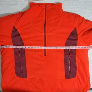 Free People FP Movement Climber Orange Fleece Oversized Jacket‎ Size L thumbnail 7