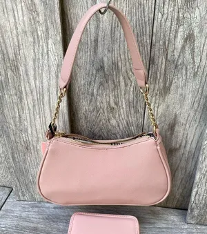 Juicy Couture | Pink Shoulder Bag & Zip Wallet Set | Rhinestone Logo thumbnail 2