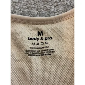 Body & Bra Front Closure Sports Bra Size M Beige‎ Seamless Post-Op Comfort thumbnail 2