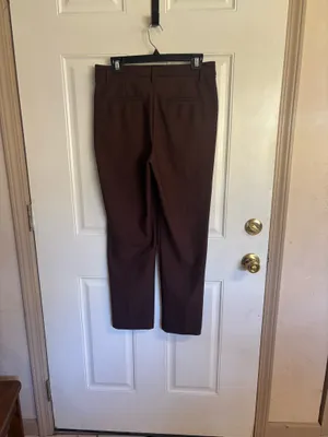 Size 8 Christian Siriano New York Chocolate Brown Dress Pants thumbnail 2