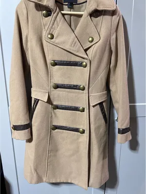 Chic Camel Wool Blend Military Style Coat - Size US 4 thumbnail 8