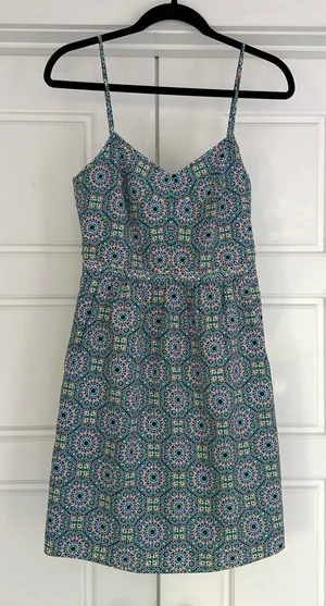 J. Crew Printed Seaside Cami Dress - size 0 thumbnail 1