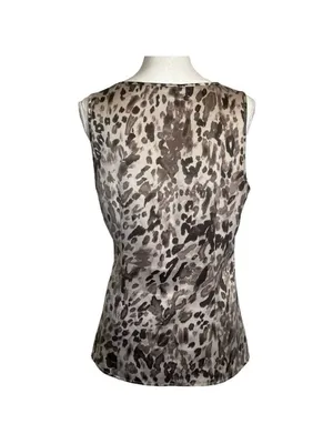 Ann Taylor Loft blouse leopard print thumbnail 3