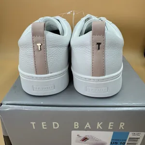 Ted Baker Women s Leather Sneakers, pink/White, Size 10 thumbnail 5