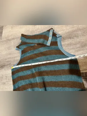 FREE PEOPLE striped buttoned mock neck tunic thumbnail 6