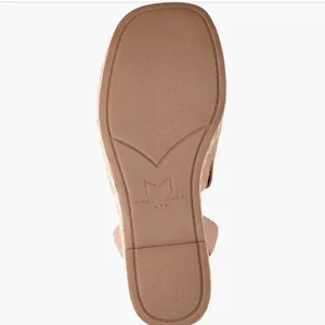 NEW MARC FISHER LTD Nelly Ankle Strap Wedge Sandal In LIGHT NATURAL 111 thumbnail 7