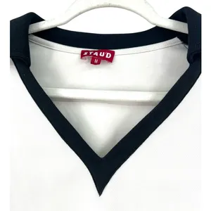 STAUD M Volley Polo Golf Tennis Core V-neck short sleeves Top Preppy Luxury Tee thumbnail 4