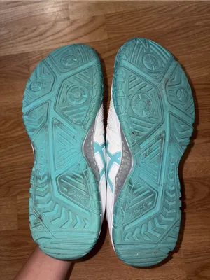 ASICS Women's White and Teal Athletic Sneakers thumbnail 3